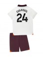 Manchester City Josko Gvardiol #24 Venkovní dres pro děti 2023-24 Krátký Rukáv (+ trenýrky)